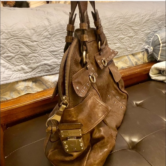 Brown Leather Juicy Couture Purse - Picture 5 of 5